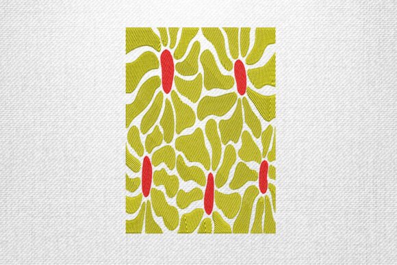 Abstract Yellow Floral Pattern Design Review