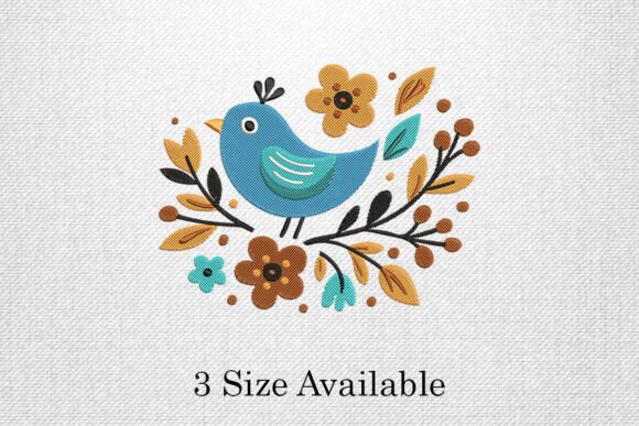 Blue Bird Floral Embroidery Design: A Review for Gift Makers
