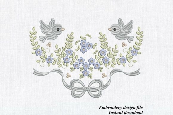 Floral Bird Border: A Review for Real Embroidery Projects