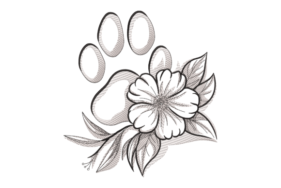 Floral Paw Print: A Designer’s Review for Boutique Sweatshirt Embroidery
