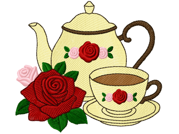 Floral Teapot and Teacup with Roses Review