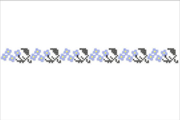 Flowers Border Cross Stitch Pattern Review