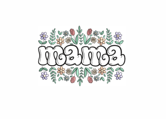 Mama with Floral Border: A Designer’s Review for Boutique Sweatshirt Embroidery