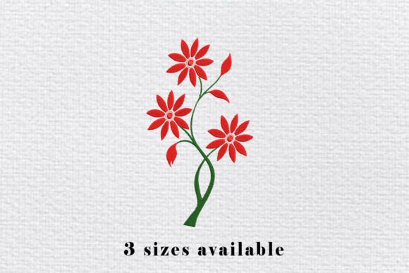 Red Daisy Flower Embroidery Design: A Designer’s Review for Personalized Gifts